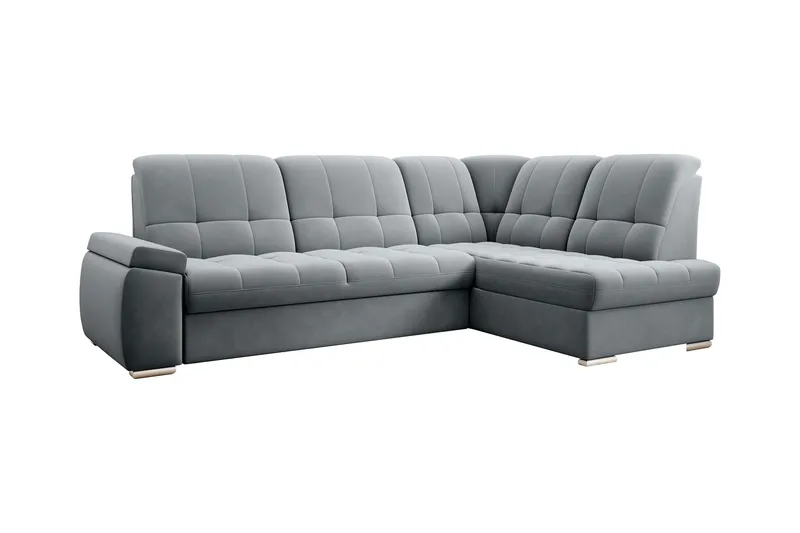 Sajana Sovesofa m. Sjeselong 3-seter - Grå - Møbler - Sofaer - Sovesofaer - Langsgående sovesofa