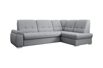 Sajana Sovesofa m. Sjeselong 3-seter - Grå - Møbler - Sofaer - Sovesofaer - Langsgående sovesofa