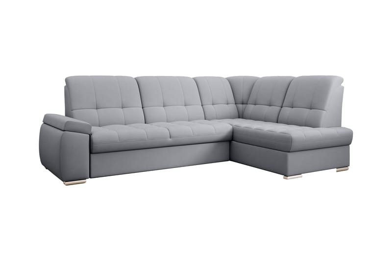 Sajana Sovesofa m. Sjeselong 3-seter - Grå - Møbler - Sofaer - Sovesofaer - Langsgående sovesofa
