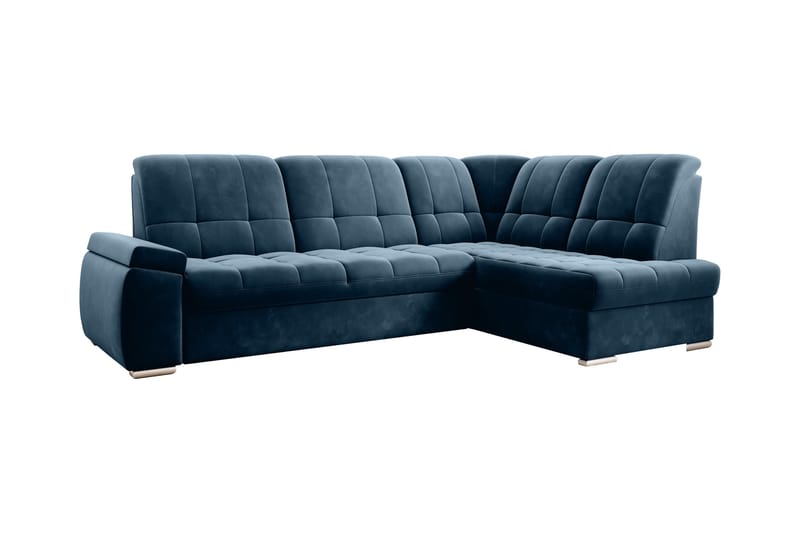 Sajana Sovesofa m. Sjeselong 3-seter, Mørkeblå