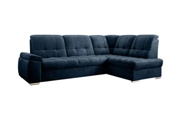 Sajana Sovesofa m. Sjeselong 3-seter - Mørkeblå - Møbler - Sofaer - Sovesofaer - Langsgående sovesofa