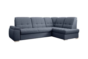 Sajana Sovesofa m. Sjeselong 3-seter - Mørkeblå - Møbler - Sofaer - Sovesofaer - Langsgående sovesofa