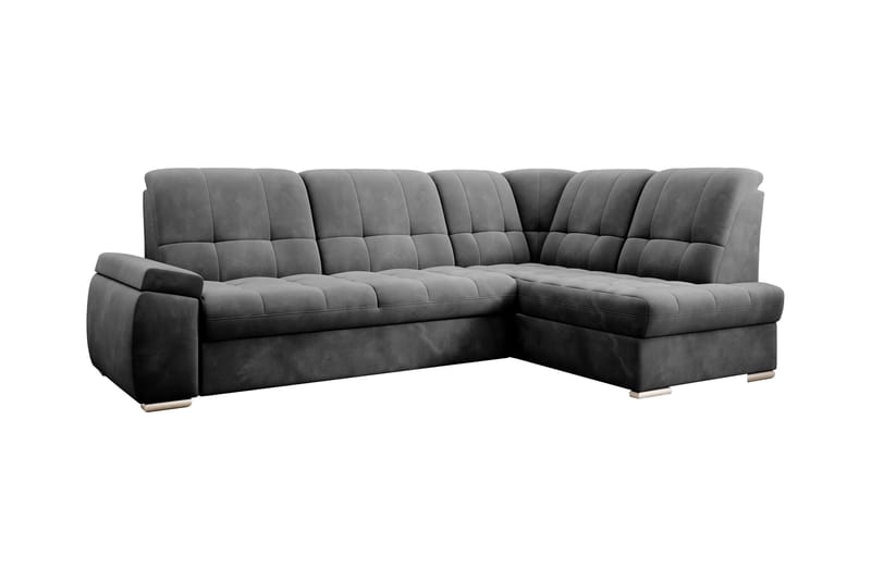 Sajana Sovesofa m. Sjeselong 3-seter, Mørkegrå