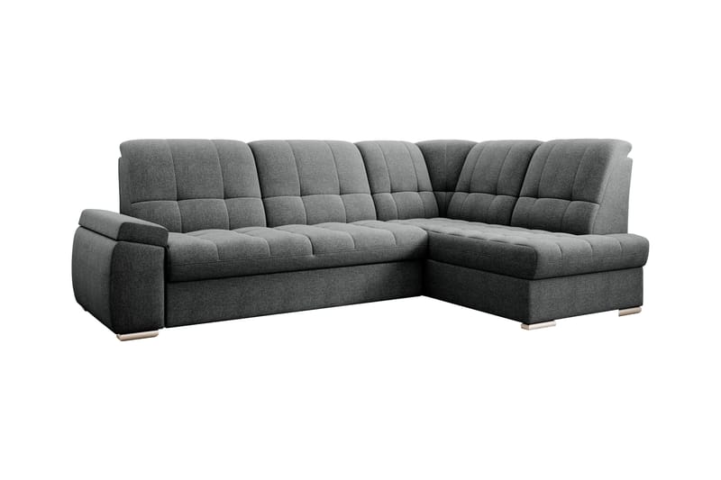 Sajana Sovesofa m. Sjeselong 3-seter, Mørkegrå