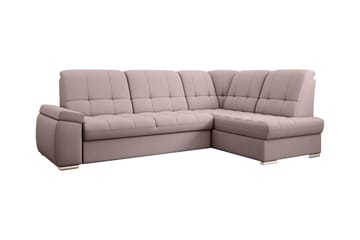 Sajana Sovesofa m. Sjeselong 3-seter - Rosa - Møbler - Sofaer - Sovesofaer - Langsgående sovesofa