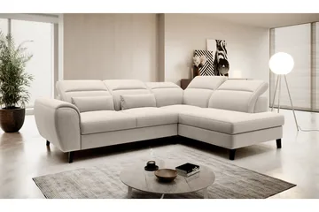 Sajda Sovesofa m. Sjeselong 3-seter - Beige - Møbler - Sofaer - Sovesofaer - Langsgående sovesofa