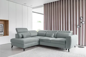 Sajda Sovesofa m. Sjeselong 3-seter - Blå - Møbler - Sofaer - Sovesofaer - Langsgående sovesofa