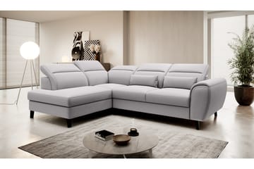 Sajda Sovesofa m. Sjeselong 3-seter - Grå - Møbler - Sofaer - Sovesofaer - Langsgående sovesofa