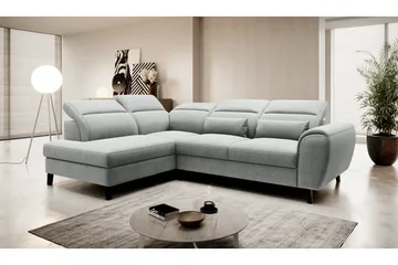 Sajda Sovesofa m. Sjeselong 3-seter - Grå - Møbler - Sofaer - Sovesofaer - Langsgående sovesofa