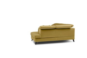 Sajda Sovesofa m. Sjeselong 3-seter - Gul - Møbler - Sofaer - Sovesofaer - Langsgående sovesofa