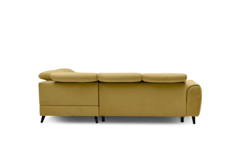 Sajda Sovesofa m. Sjeselong 3-seter - Gul - Møbler - Sofaer - Sovesofaer - Langsgående sovesofa