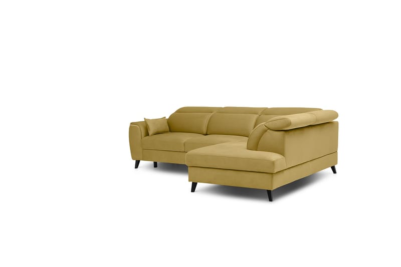Sajda Sovesofa m. Sjeselong 3-seter - Gul - Møbler - Sofaer - Sovesofaer - Langsgående sovesofa