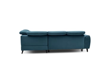 Sajda Sovesofa m. Sjeselong 3-seter - Mørkeblå - Møbler - Sofaer - Sovesofaer - Langsgående sovesofa