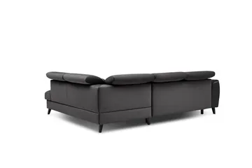 Sajda Sovesofa m. Sjeselong 3-seter - Mørkegrå - Møbler - Sofaer - Sovesofaer - Langsgående sovesofa