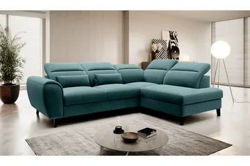 Sajda Sovesofa m. Sjeselong 3-seter - Mørkegrønn - Møbler - Sofaer - Sovesofaer - Langsgående sovesofa