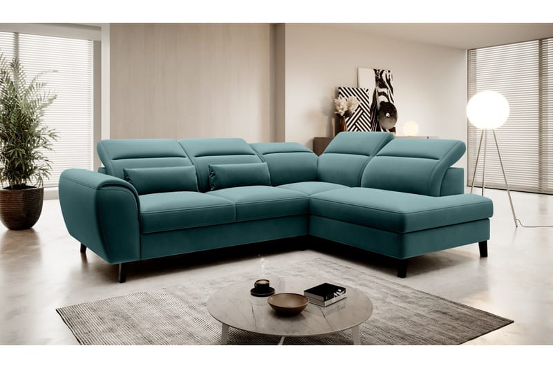 Sajda Sovesofa m. Sjeselong 3-seter - Mørkegrønn - Møbler - Sofaer - Sovesofaer - Langsgående sovesofa