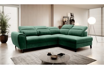 Sajda Sovesofa m. Sjeselong 3-seter - Mørkegrønn - Møbler - Sofaer - Sovesofaer - Langsgående sovesofa