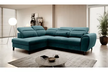 Sajda Sovesofa m. Sjeselong 3-seter - Mørkegrønn - Møbler - Sofaer - Sovesofaer - Langsgående sovesofa