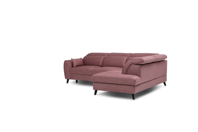 Sajda Sovesofa m. Sjeselong 3-seter - Rosa - Møbler - Sofaer - Sovesofaer - Langsgående sovesofa
