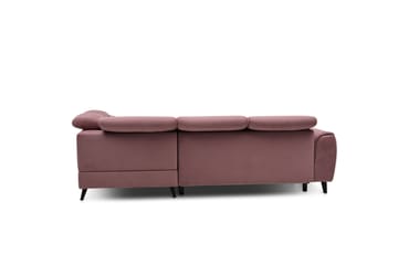 Sajda Sovesofa m. Sjeselong 3-seter - Rosa - Møbler - Sofaer - Sovesofaer - Langsgående sovesofa