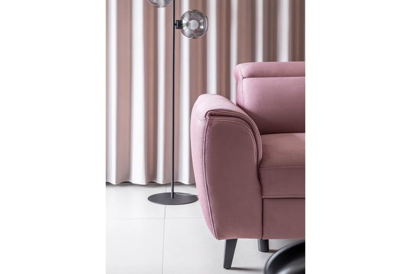 Sajda Sovesofa m. Sjeselong 3-seter - Rosa - Møbler - Sofaer - Sovesofaer - Langsgående sovesofa