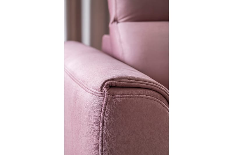 Sajda Sovesofa m. Sjeselong 3-seter - Rosa - Møbler - Sofaer - Sovesofaer - Langsgående sovesofa
