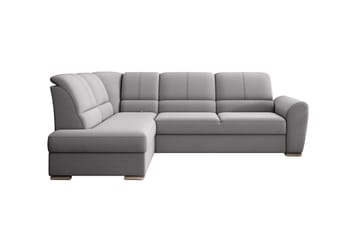 Sajmon Sovesofa m. Sjeselong 3-seter - Grå - Møbler - Sofaer - Sovesofaer - Langsgående sovesofa