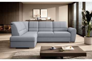 Sajmon Sovesofa m. Sjeselong 3-seter - Grå - Møbler - Sofaer - Sovesofaer - Langsgående sovesofa