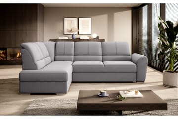 Sajmon Sovesofa m. Sjeselong 3-seter - Grå - Møbler - Sofaer - Sovesofaer - Langsgående sovesofa