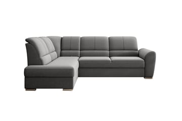 Sajmon Sovesofa m. Sjeselong 3-seter - Grå - Møbler - Sofaer - Sovesofaer - Langsgående sovesofa
