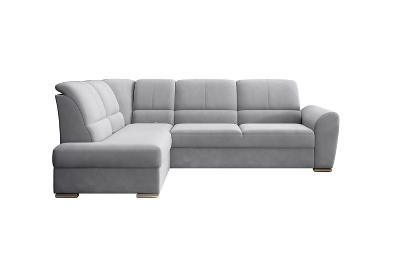Sajmon Sovesofa m. Sjeselong 3-seter - Grå - Møbler - Sofaer - Sovesofaer - Langsgående sovesofa