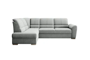 Sajmon Sovesofa m. Sjeselong 3-seter - Grå - Møbler - Sofaer - Sovesofaer - Langsgående sovesofa