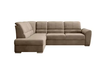 Sajmon Sovesofa m. Sjeselong 3-seter - Lys brun - Møbler - Sofaer - Sovesofaer - Langsgående sovesofa