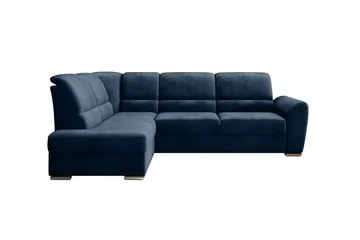 Sajmon Sovesofa m. Sjeselong 3-seter - Mørkeblå - Møbler - Sofaer - Sovesofaer - Langsgående sovesofa