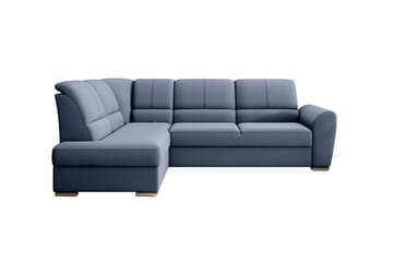 Sajmon Sovesofa m. Sjeselong 3-seter - Mørkeblå - Møbler - Sofaer - Sovesofaer - Langsgående sovesofa
