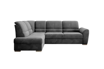 Sajmon Sovesofa m. Sjeselong 3-seter - Mørkegrå - Møbler - Sofaer - Sovesofaer - Langsgående sovesofa