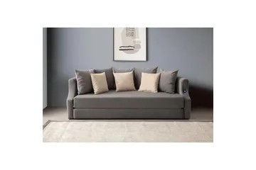 Salrican Sovesofa 3-seter - Grå - Møbler - Sofaer - Sovesofaer - 3 seters sovesofa