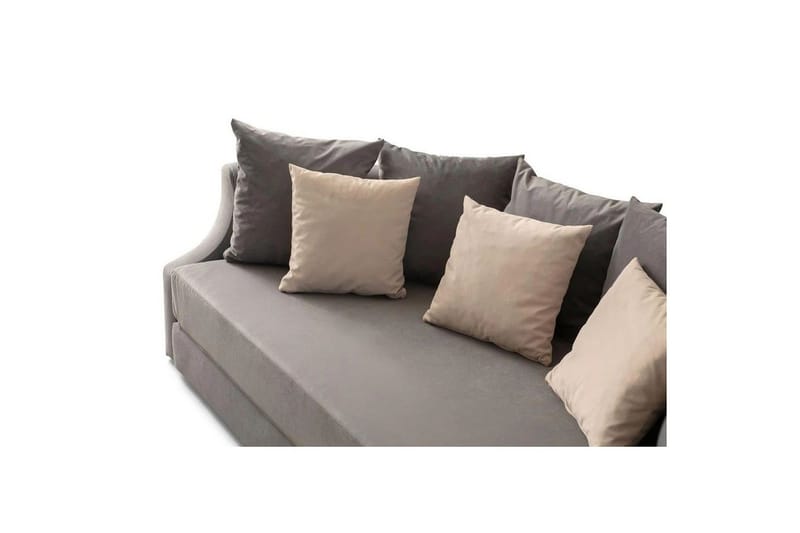 Salrican Sovesofa 3-seter - Grå - Møbler - Sofaer - Sovesofaer - 3 seters sovesofa