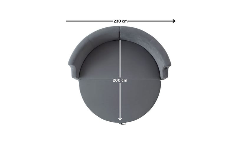 Salrican Sovesofa 3-seter - Grå - Møbler - Sofaer - Sovesofaer - 3 seters sovesofa