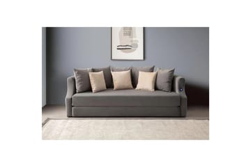 Salrican Sovesofa 3-seter - Grå - Møbler - Sofaer - Sovesofaer - 3 seters sovesofa