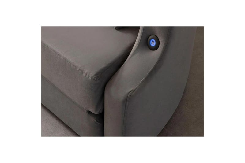 Salrican Sovesofa 3-seter - Grå - Møbler - Sofaer - Sovesofaer - 3 seters sovesofa