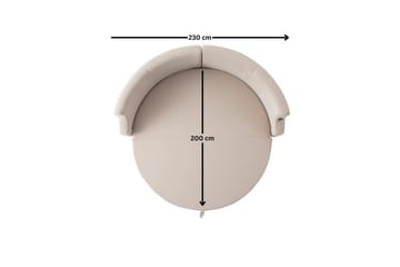 Salrican Sovesofa 3-seter - Kremhvit - Møbler - Sofaer - Sovesofaer - 3 seters sovesofa