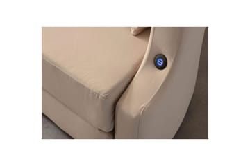 Salrican Sovesofa 3-seter - Kremhvit - Møbler - Sofaer - Sovesofaer - 3 seters sovesofa