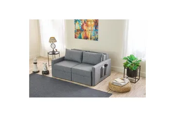 Savra Sovesofa 2-sits - Grå - Møbler - Sofaer - Sovesofaer - 2 seters sovesofa
