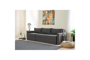 Savra Sovesofa 3-sits - Antrasitt - Møbler - Sofaer - Sovesofaer - Sovesofa divan