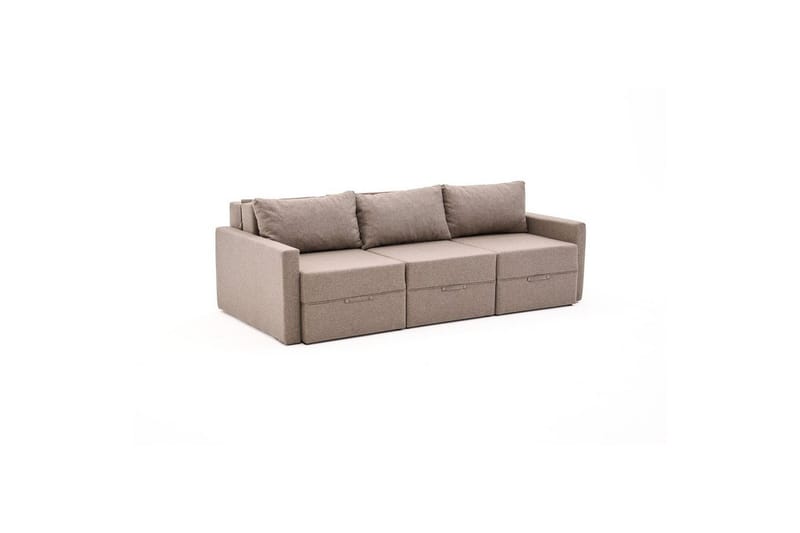 Savra Sovesofa 3-sits - Brun - Møbler - Sofaer - Sovesofaer - 3 seters sovesofa