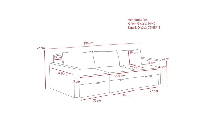 Savra Sovesofa 3-sits - Brun - Møbler - Sofaer - Sovesofaer - 3 seters sovesofa