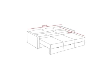 Savra Sovesofa 3-sits - Grå - Møbler - Sofaer - Sovesofaer - Sovesofa divan