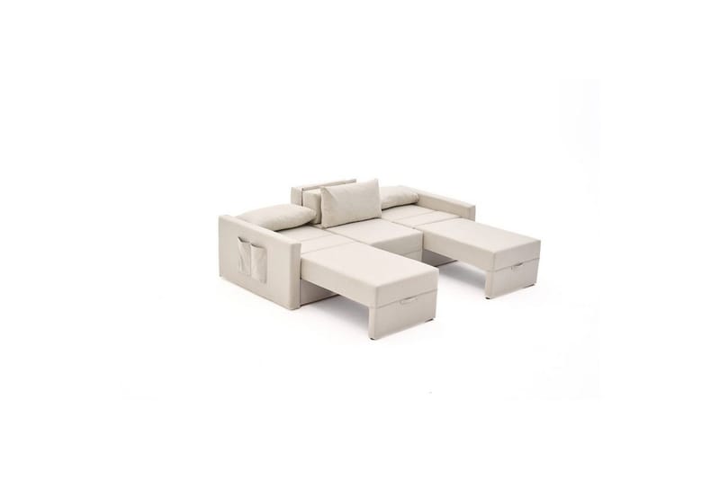 Savra Sovesofa 3-sits - Krem - Møbler - Sofaer - Sovesofaer - 3 seters sovesofa