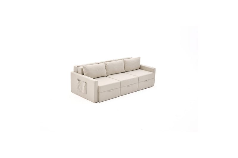 Savra Sovesofa 3-sits - Krem - Møbler - Sofaer - Sovesofaer - Sovesofa divan